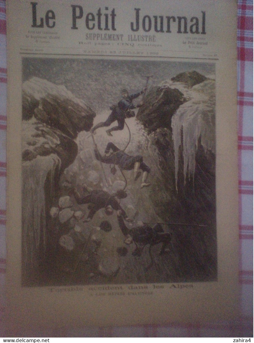 Le Petit Journal N°87 Feu D'artifice Aux Buttes-Chaumont Terrible Accident Alpes 13e Lans Le Bourg Chanson Le Rosier - Magazines - Before 1900