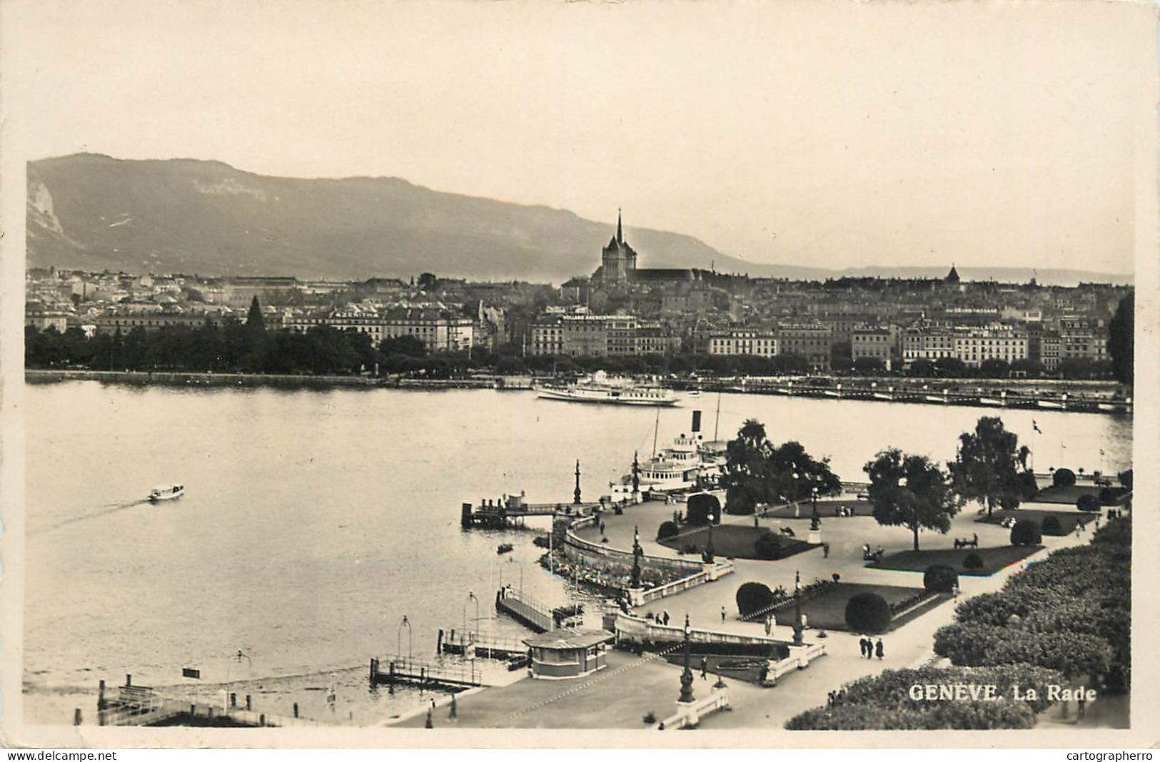 Postcard Switzerland Genève La Rade - Genève