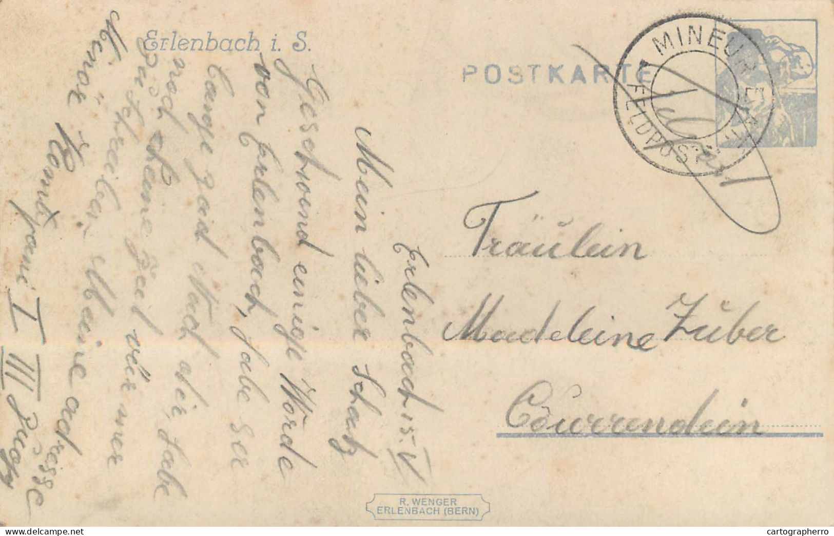 Postcard Switzerland Erlenbach - Other & Unclassified