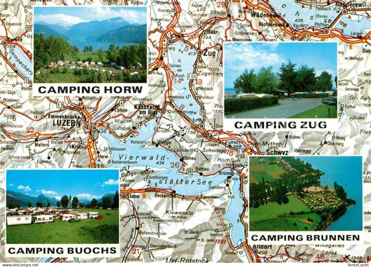 13340353 Vierwaldstaettersee SZ TCS-Campingplaetze In Der Zentralschweiz Vierwal - Sonstige & Ohne Zuordnung