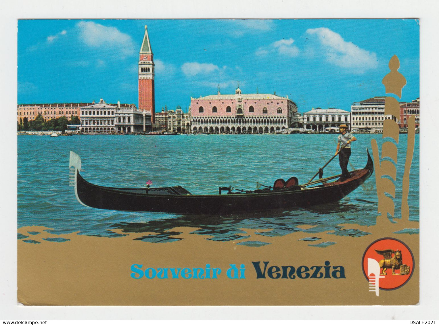 ITALY 1970s Pc W/Mi#1453 (25L) Stamp Athletics Sent VARESE To Bulgaria, View Postcard VENEZIA San Marco (1999) - 1971-80: Poststempel