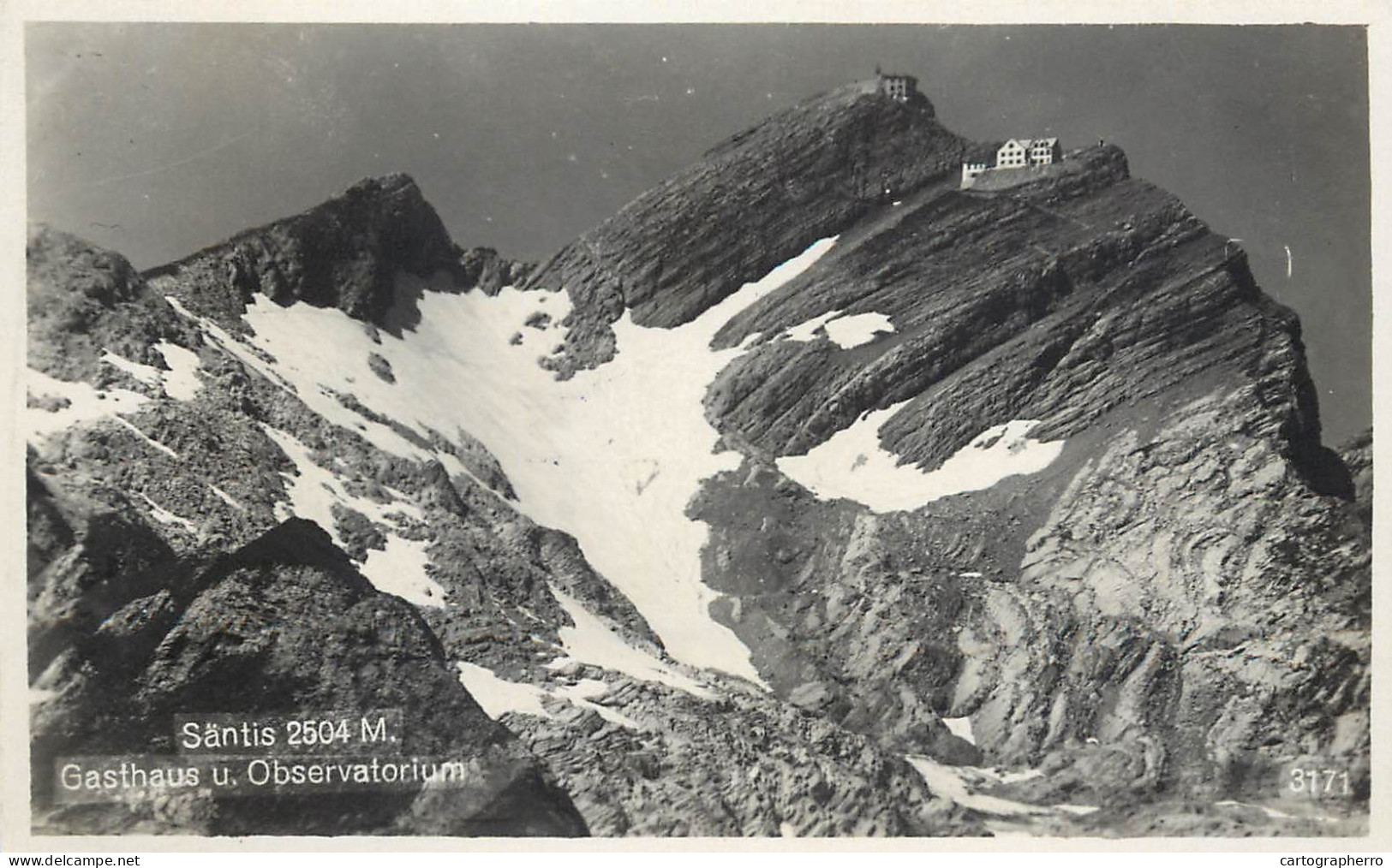 Postcard Switzerland Santis Gasthaus Observatorium - Sonstige & Ohne Zuordnung
