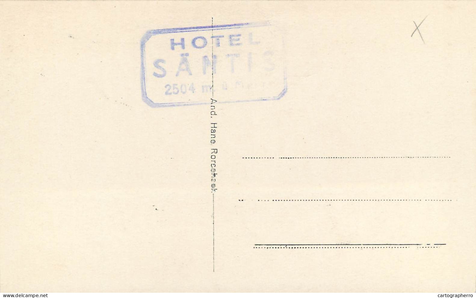 Postcard Switzerland Santis Gasthaus Observatorium - Autres & Non Classés