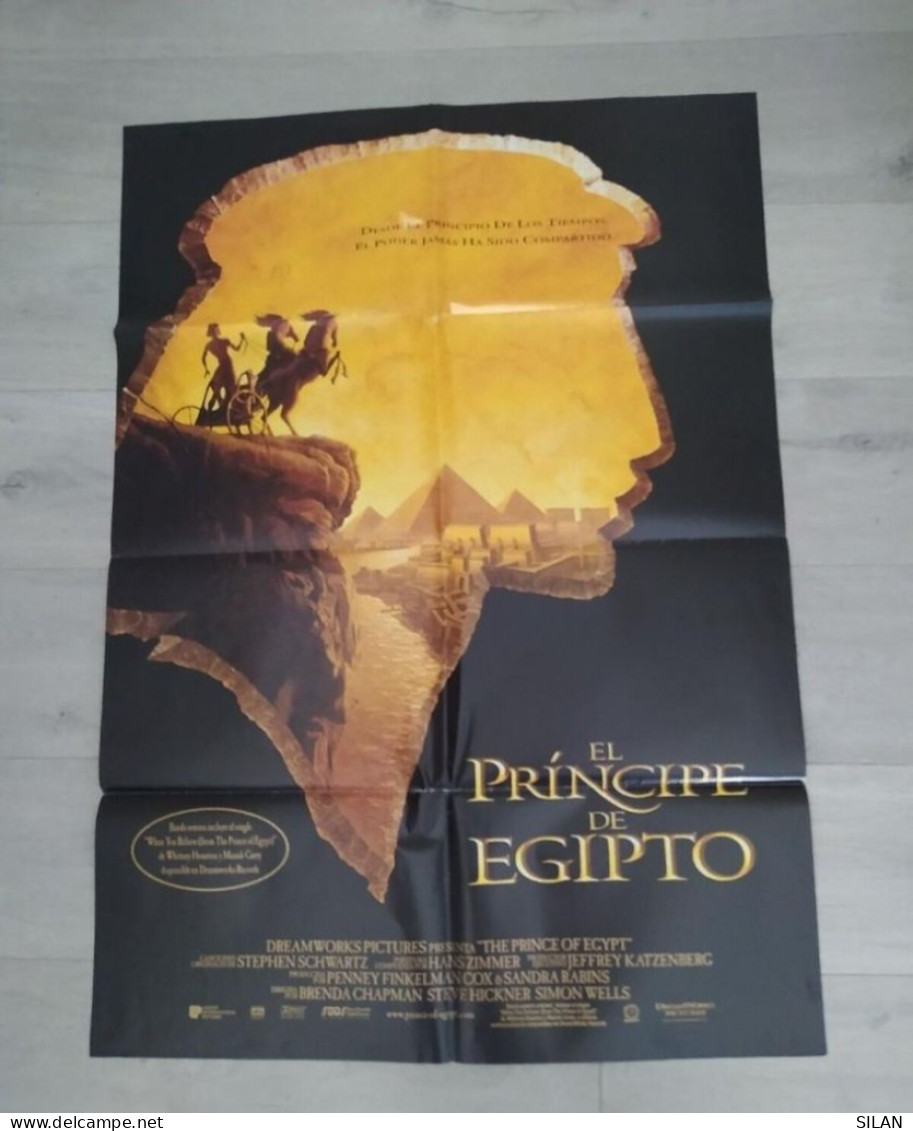 Cartel Original De Cine Del Estreno El Príncipe De Egipto 1998 Affiche Originale Du Film Pour La Première - Sonstige Formate