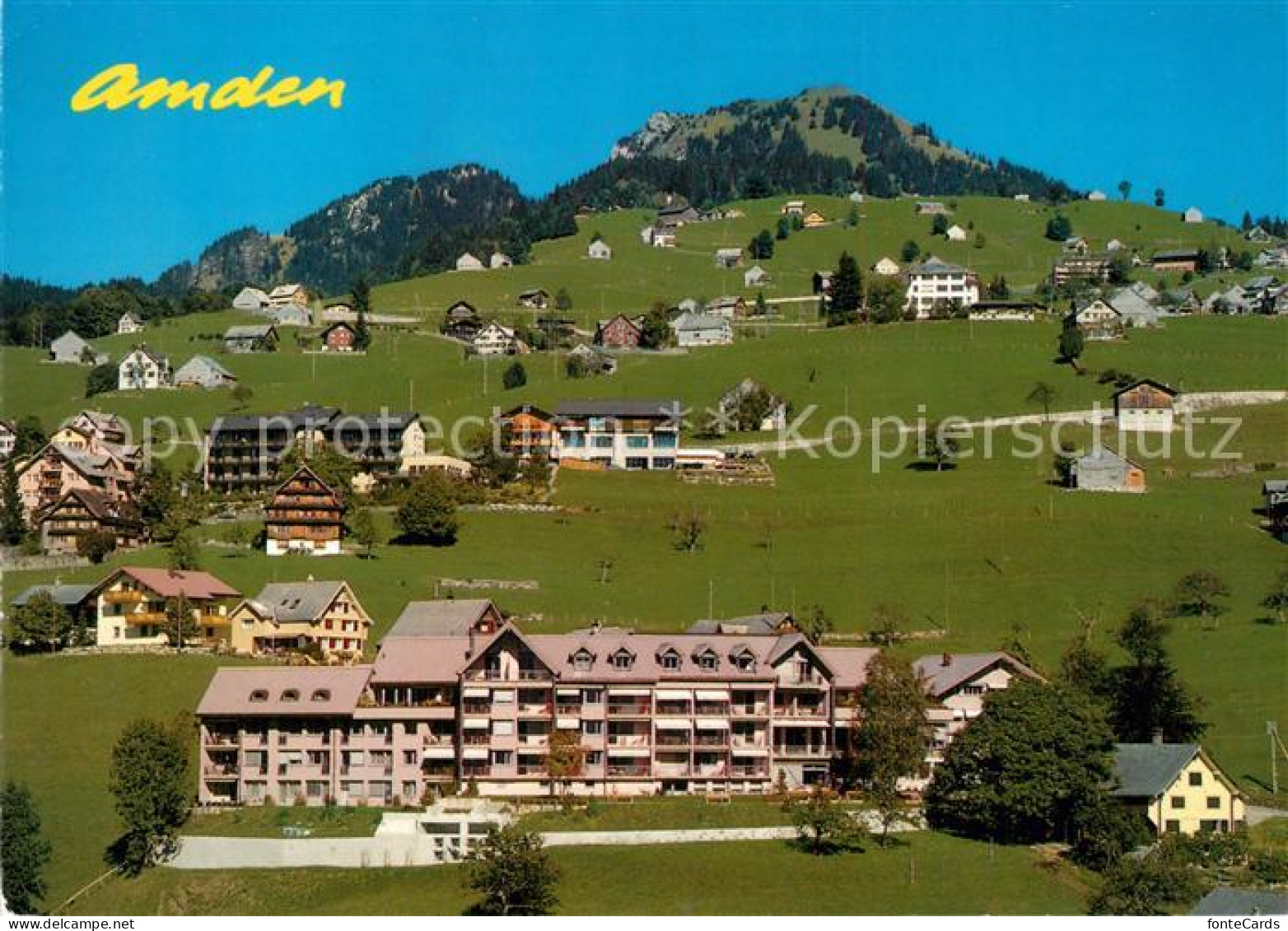 13339784 Amden SG Kurhaus Bergruh Baldegger Schwestern Fliegeraufnahme Amden SG - Other & Unclassified