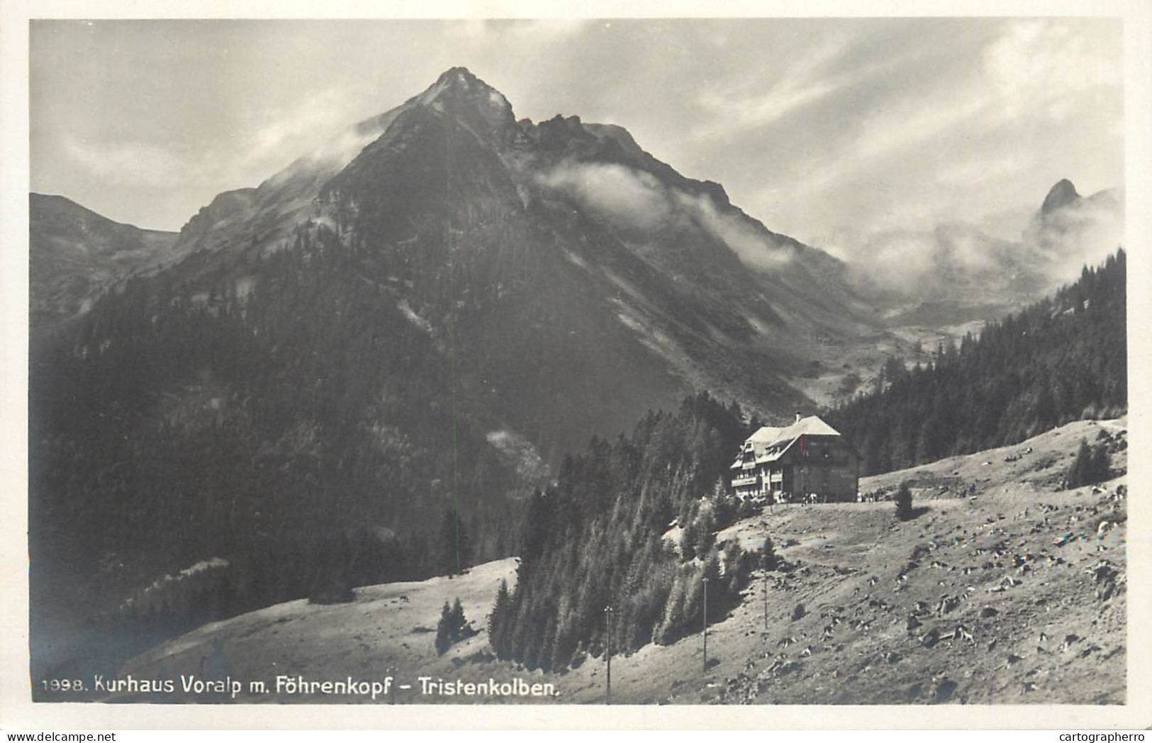 Postcard Switzerland Kurhaus Voalp Fohrenkopf - Otros & Sin Clasificación
