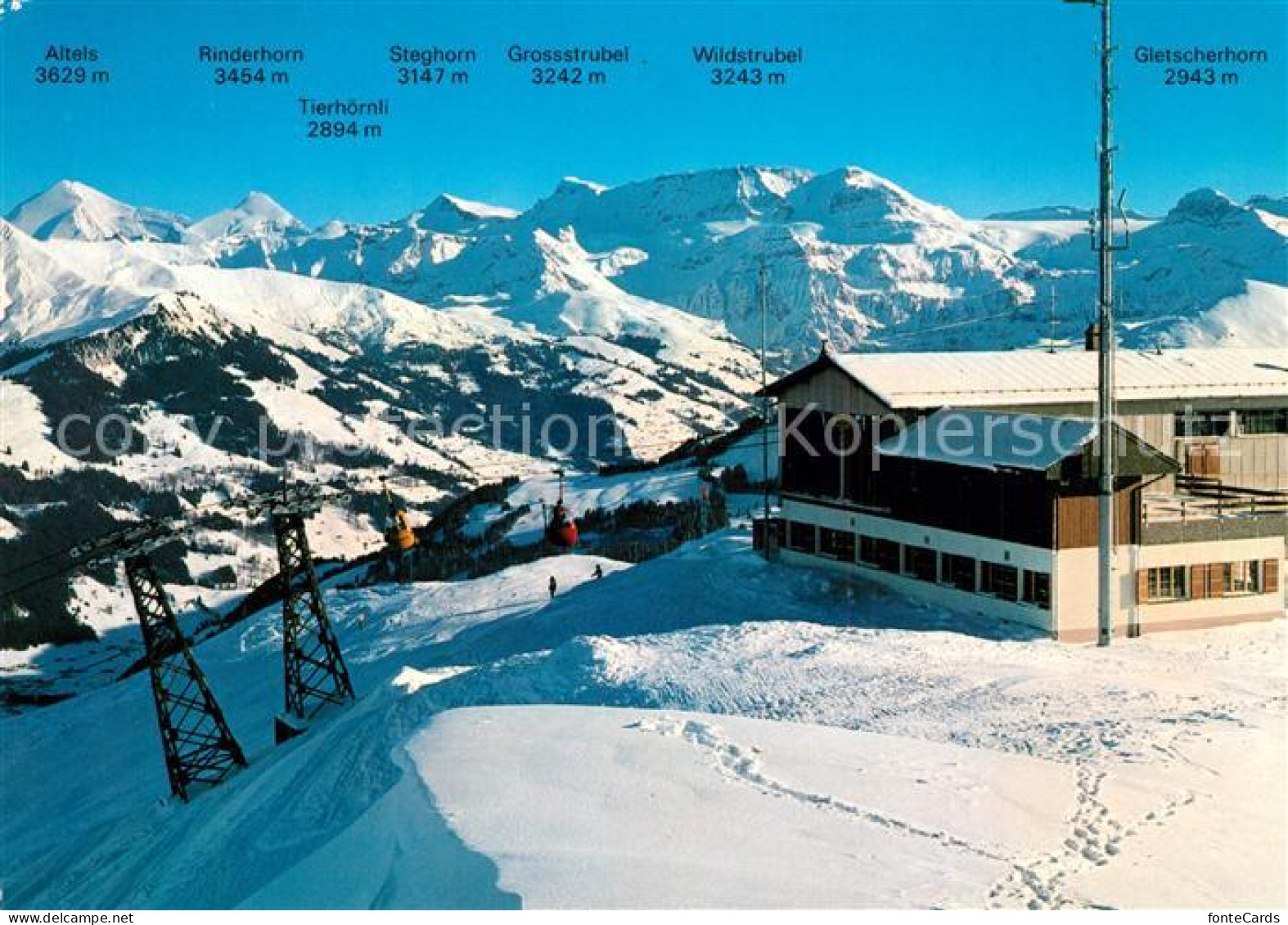 13339764 Rinderberg Gondelbahn Bergstation Und Restaurant Fernsicht Alpenpanoram - Other & Unclassified