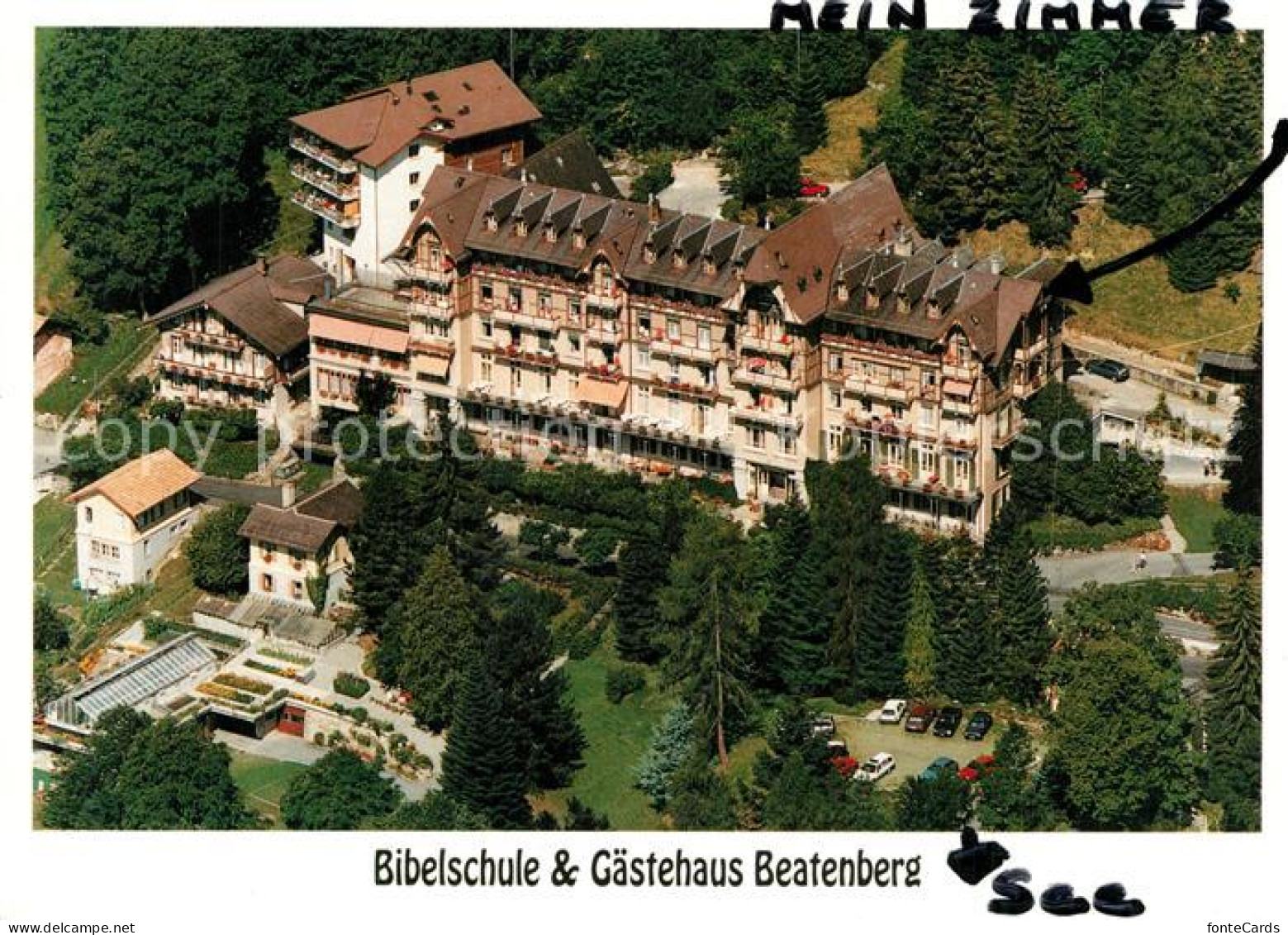 13339598 Beatenberg Bibelschule Gaestehaus Fliegeraufnahme Beatenberg - Other & Unclassified