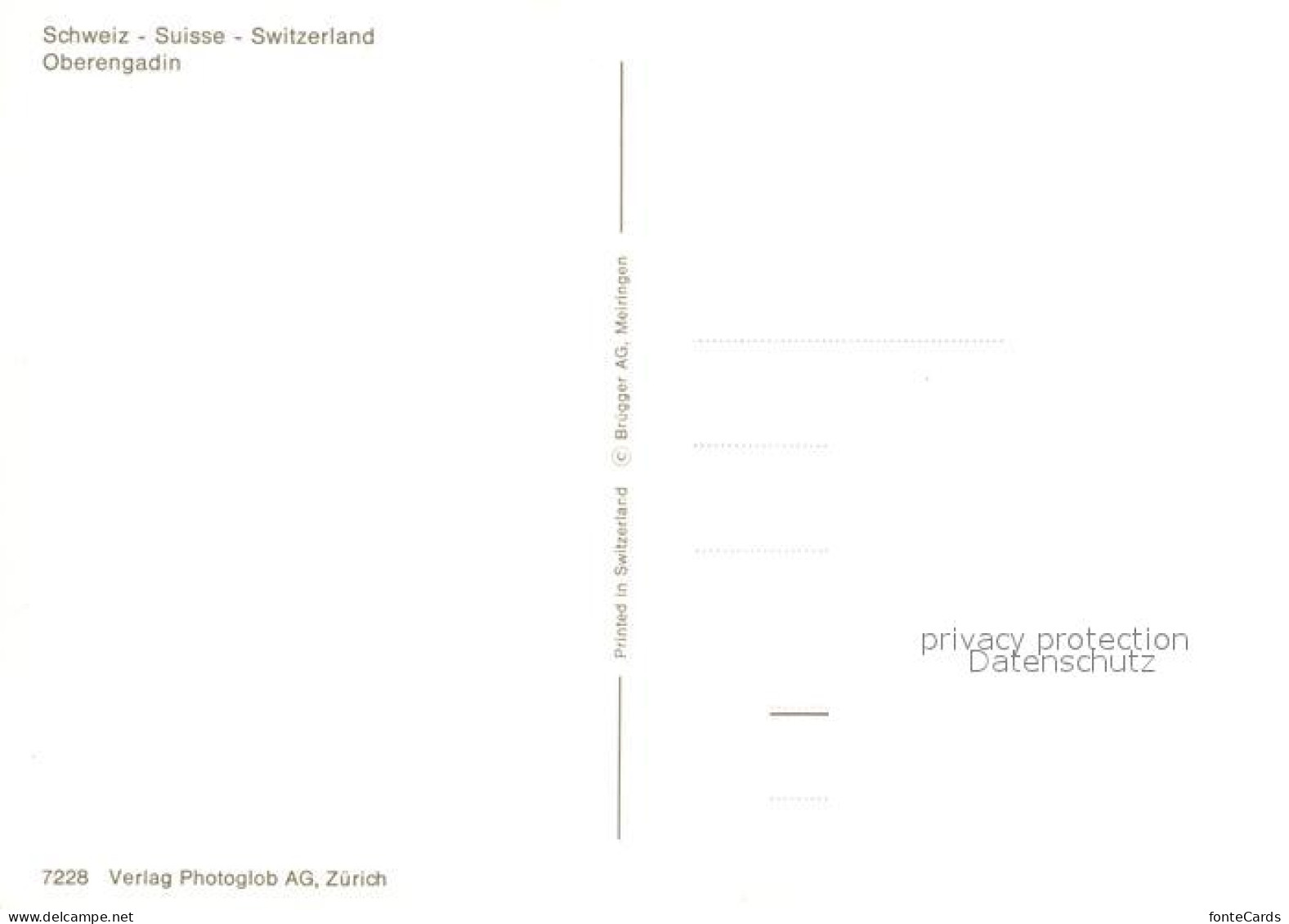 13339491 Oberengadin GR Panoramakarte Alpen Aus Der Vogelperspektive Oberengadin - Other & Unclassified