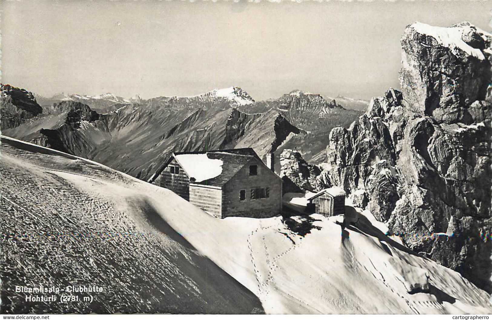 Postcard Switzerland Bluemlisalp Clubhutte - Autres & Non Classés