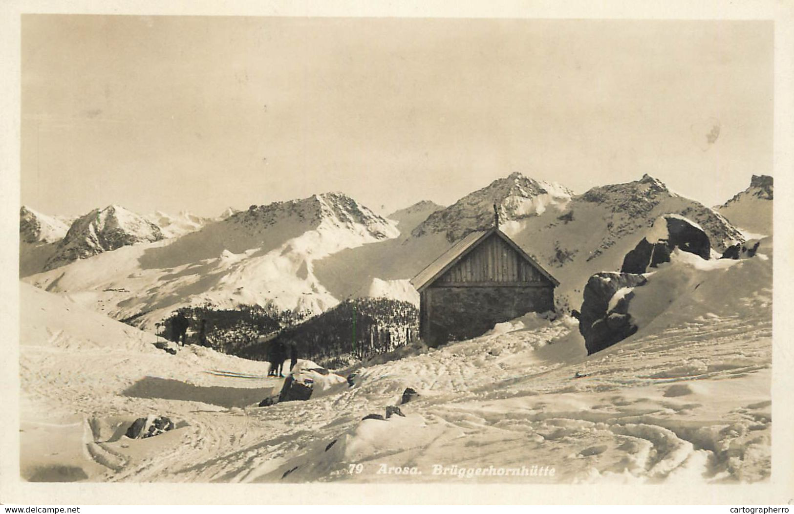 Postcard Switzerland Arosa Bruggerhornhutte - Sonstige & Ohne Zuordnung