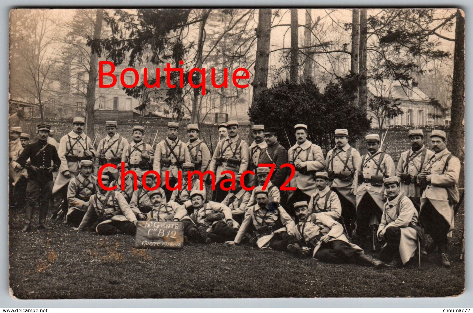 2030, Seine Maritime, Darnétal, Carte Photo, 5e RG Génie, Cie B12, Guerre 1914-16, WW1 - Darnétal