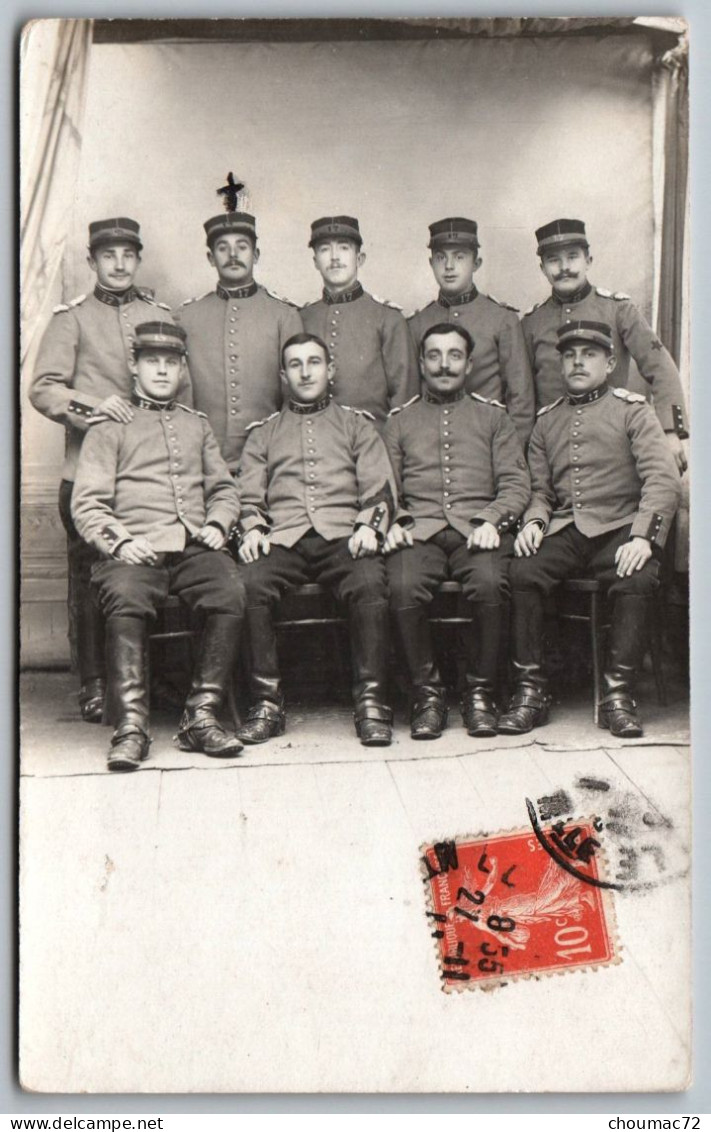 2018, Meurthe Et Moselle, Lunéville 1911, Carte Photo Odinot, 17e RCC Régiment De Chasseurs à Cheval - Luneville