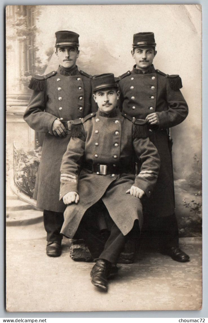 2012, Indre, Le Blanc, Carte Photo Perraguin, 68e RI Régiment D'Infanterie Signé Jules Marsail, état ! - Le Blanc