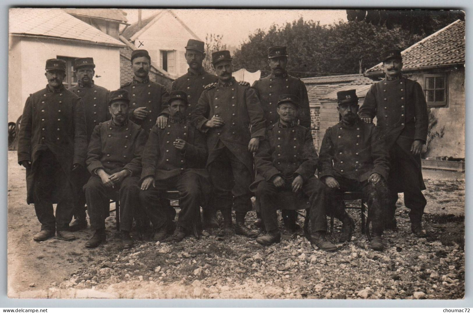 2009, Eure, Vernon, Carte Photo, 18e RIT Régiment D'Infanterie Territoriale, Signé Houizot - Vernon