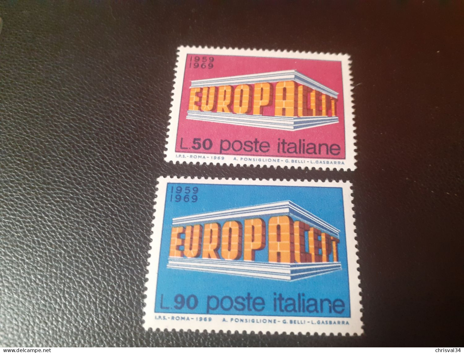 TIMBRES   ITALIE  ANNEE 1969   N  1034 / 1035   COTE  1,00  EUROS   NEUFS  LUXE** - 1961-70: Ungebraucht