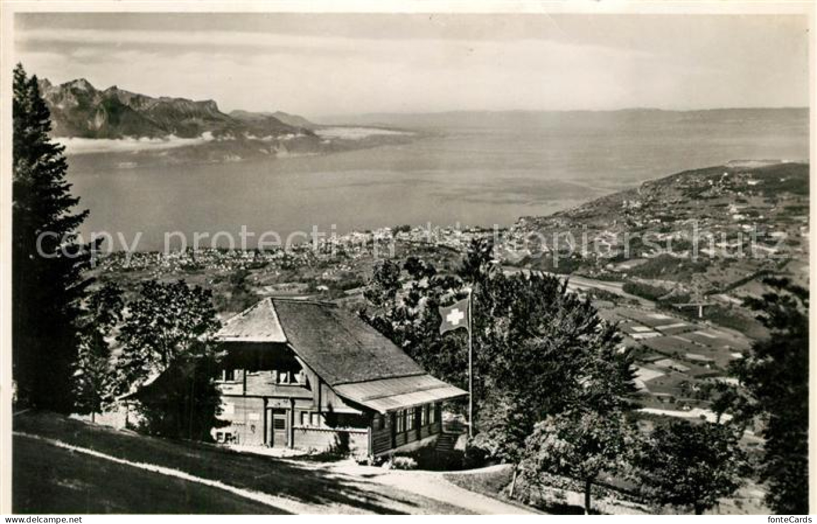 13332673 Les Pleiades Berggaststaette Blick Auf Genfersee Les Pleiades - Autres & Non Classés