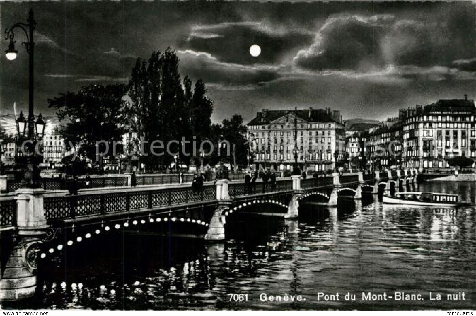 13332323 Geneve GE Pont Du Mont Blanc La Nuit Geneve GE - Autres & Non Classés