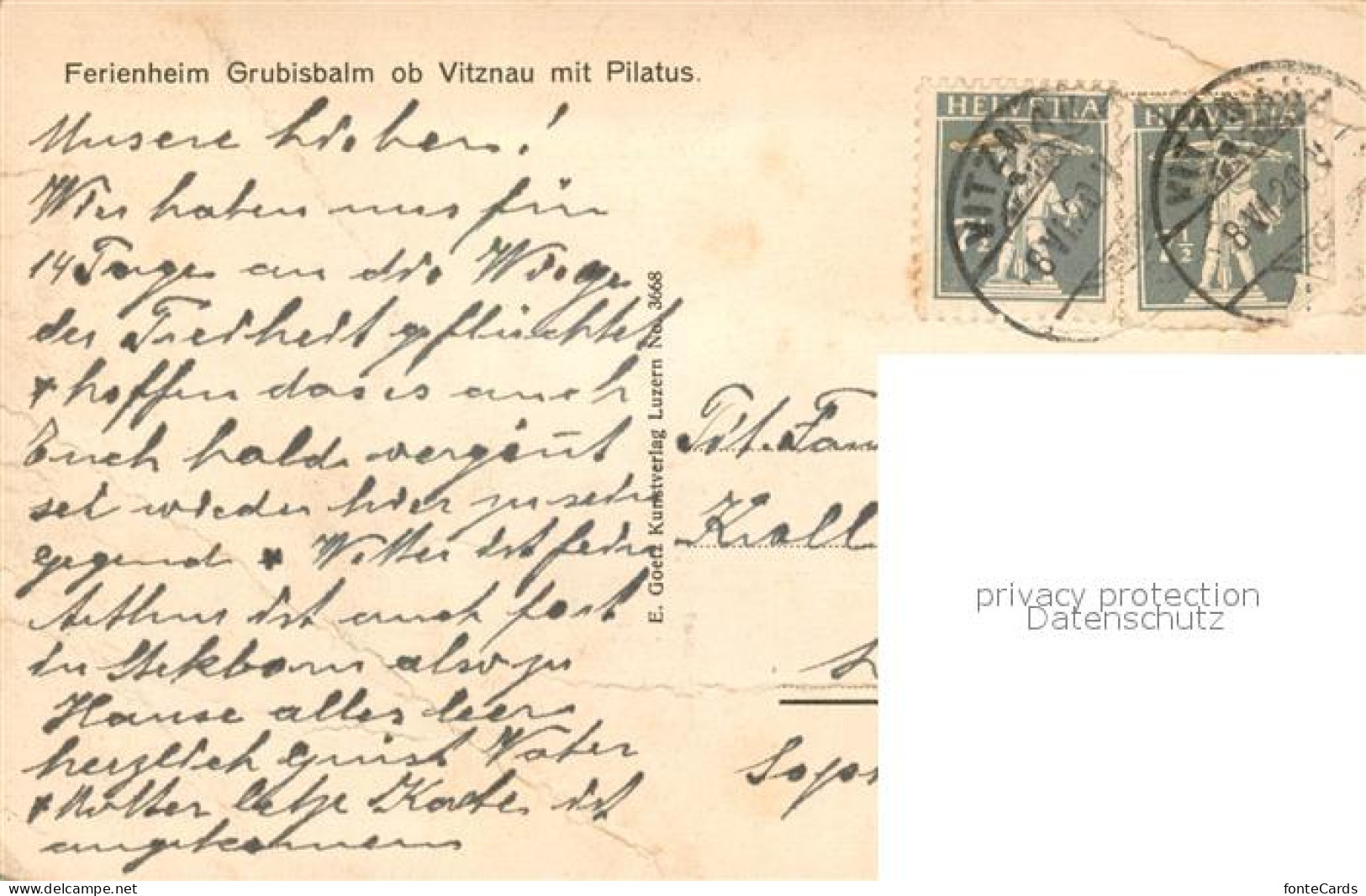 13332258 Vitznau Ferienheim Grubisbalm Mit Pilatus Vitznau - Autres & Non Classés