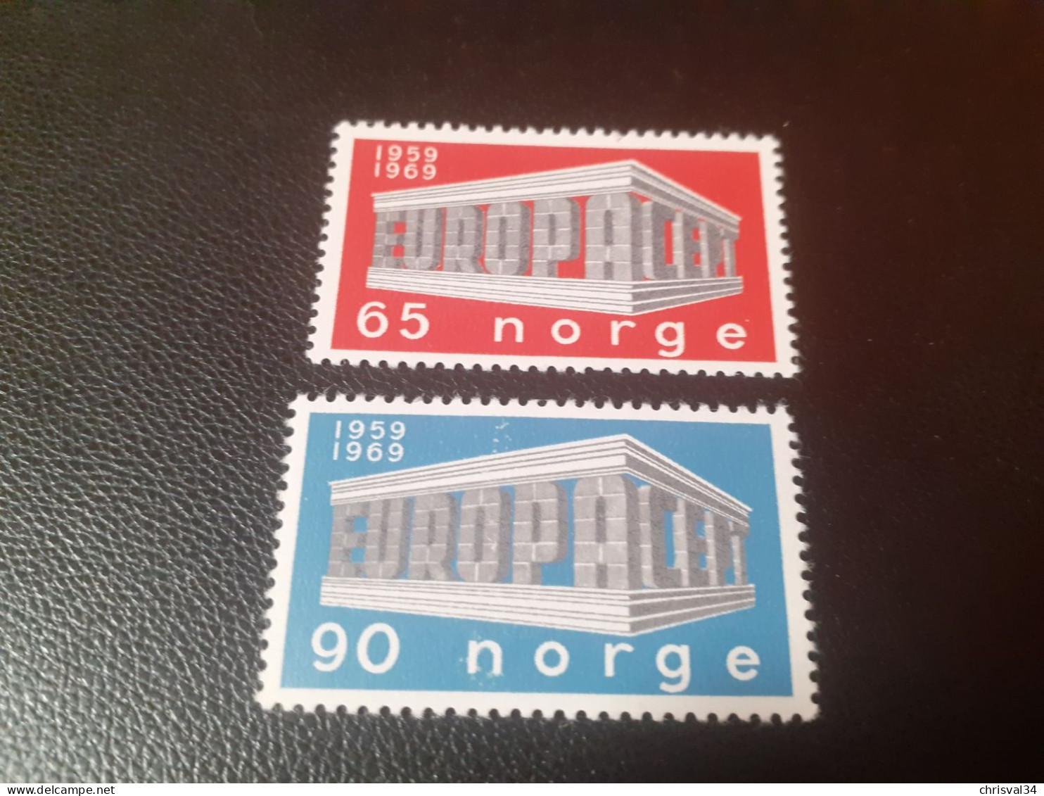 TIMBRES   NORVEGE  ANNEE 1969   N  538 / 539   COTE  3,00  EUROS   NEUFS  LUXE** - Ongebruikt