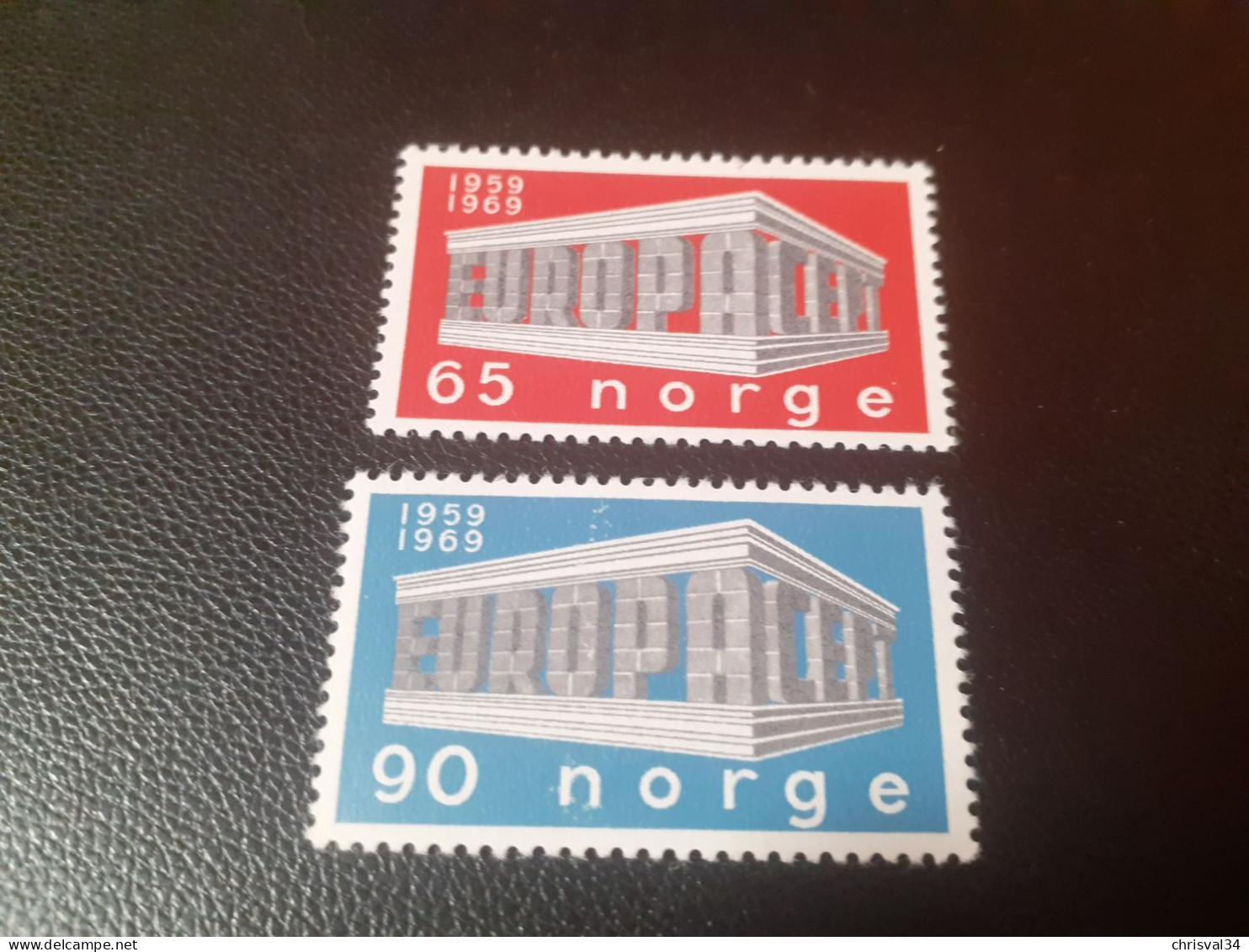 TIMBRES   NORVEGE  ANNEE 1969   N  538 / 539   COTE  3,00  EUROS   NEUFS  LUXE** - Ungebraucht