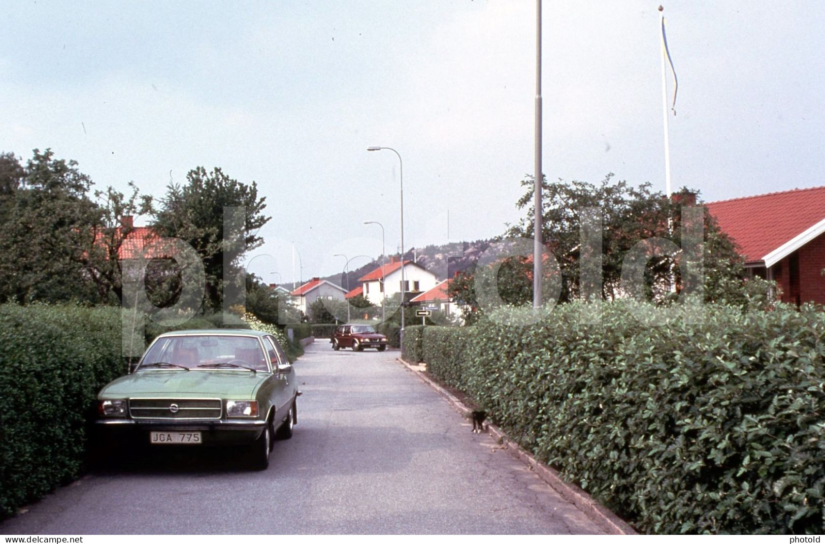 C 1980 OPEL REKORD  SWEDEN SVERIG 35mm  DIAPOSITIVE SLIDE Not PHOTO No FOTO NB4096 - Diapositivas