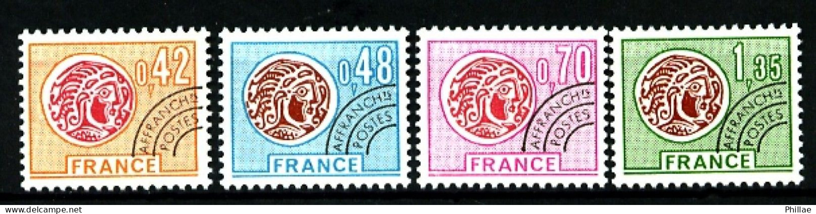 Préos  134/137 - Monnaie Gauloise - Complet 4 Valeurs - Neufs N** - TB - 1964-1988