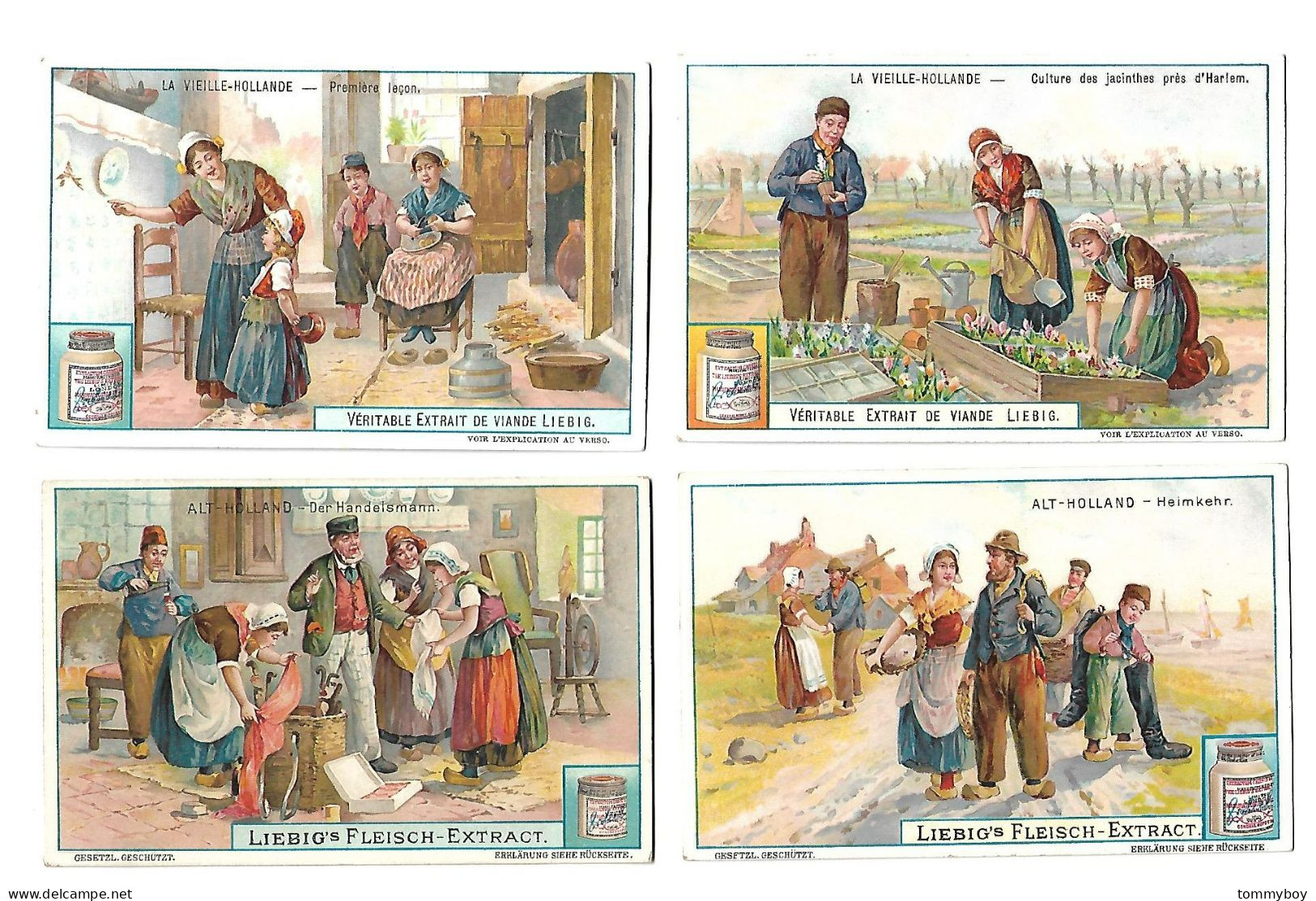 S 857, Liebig 6 Cards, La Vieille - Hollande (ref B22) - Liebig