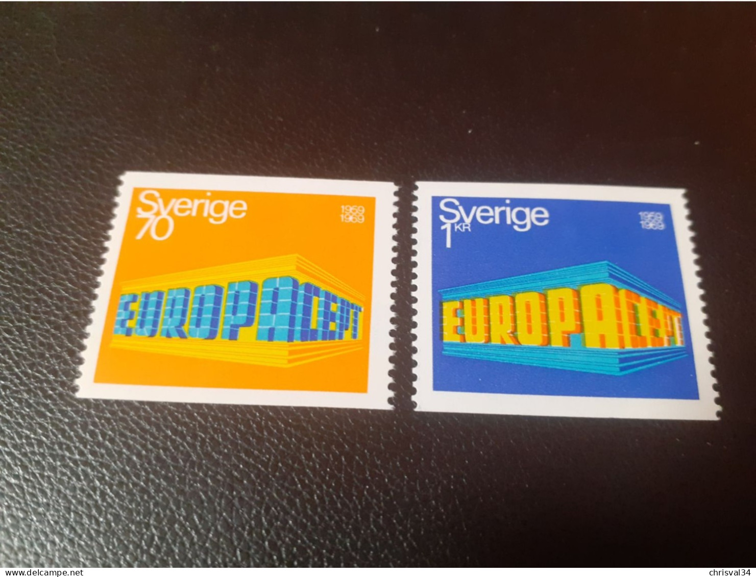 TIMBRES   SUEDE  ANNEE 1969   N  615  /  616   COTE  3,50  EUROS   NEUFS  LUXE** - Neufs