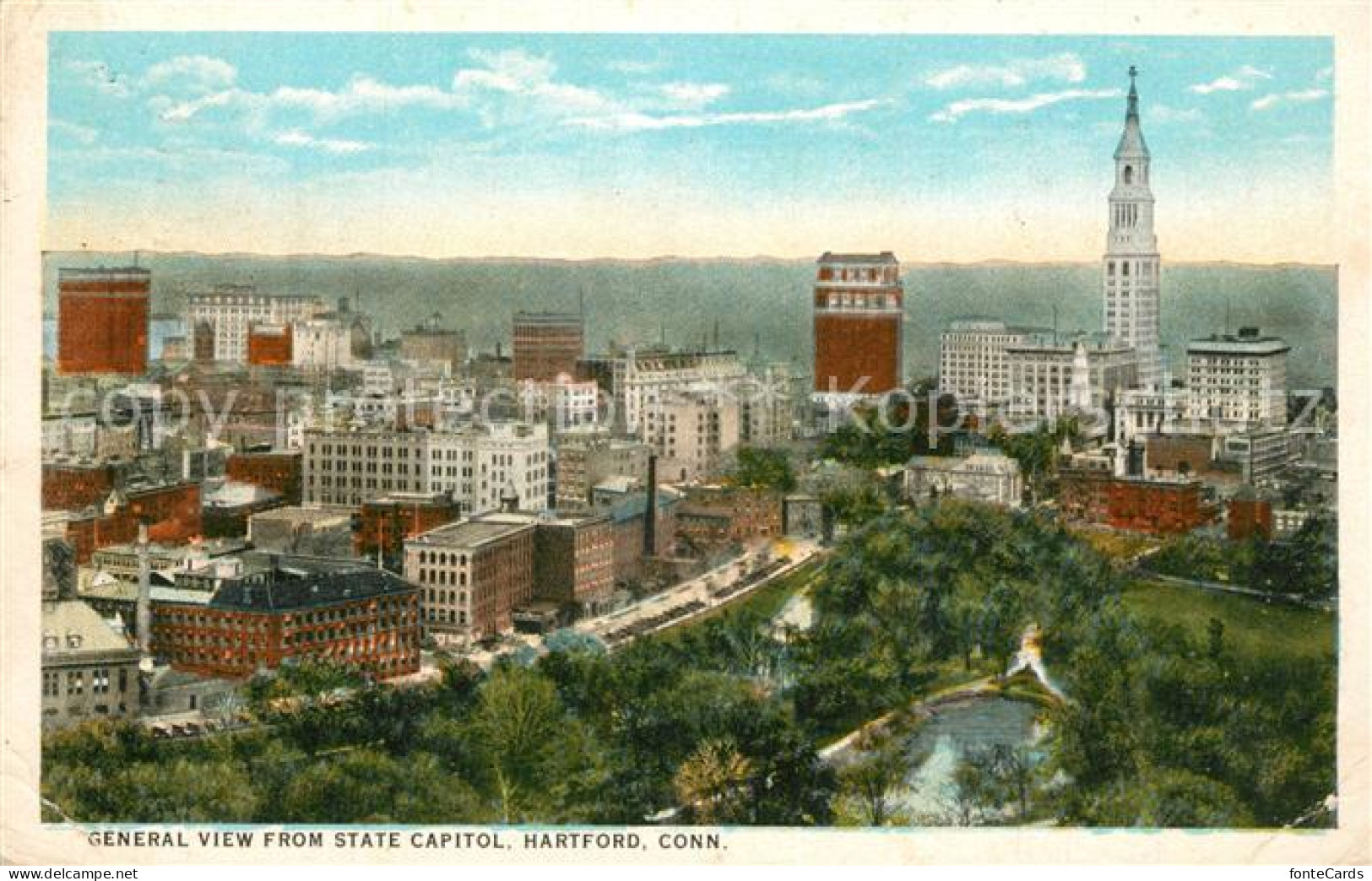 13322725 Hartford_Connecticut Panorama State Capitol - Sonstige & Ohne Zuordnung