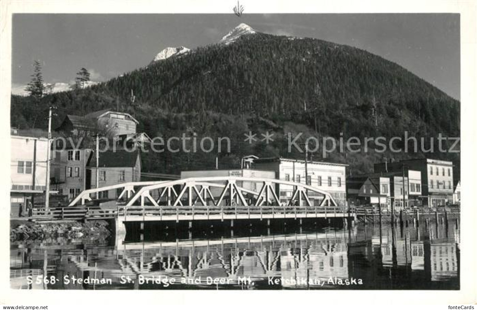 13320609 Ketchikan_Alaska Stredman Bridge And Deer - Otros & Sin Clasificación