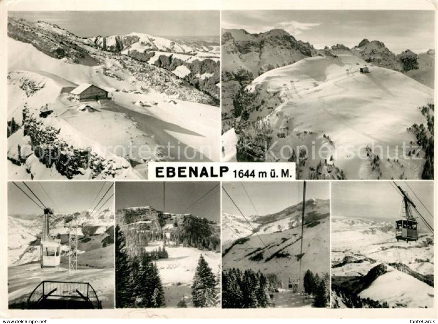 13319101 Ebenalp Panorama Wintersportplatz Alpen Bergbahnen Ebenalp - Sonstige & Ohne Zuordnung