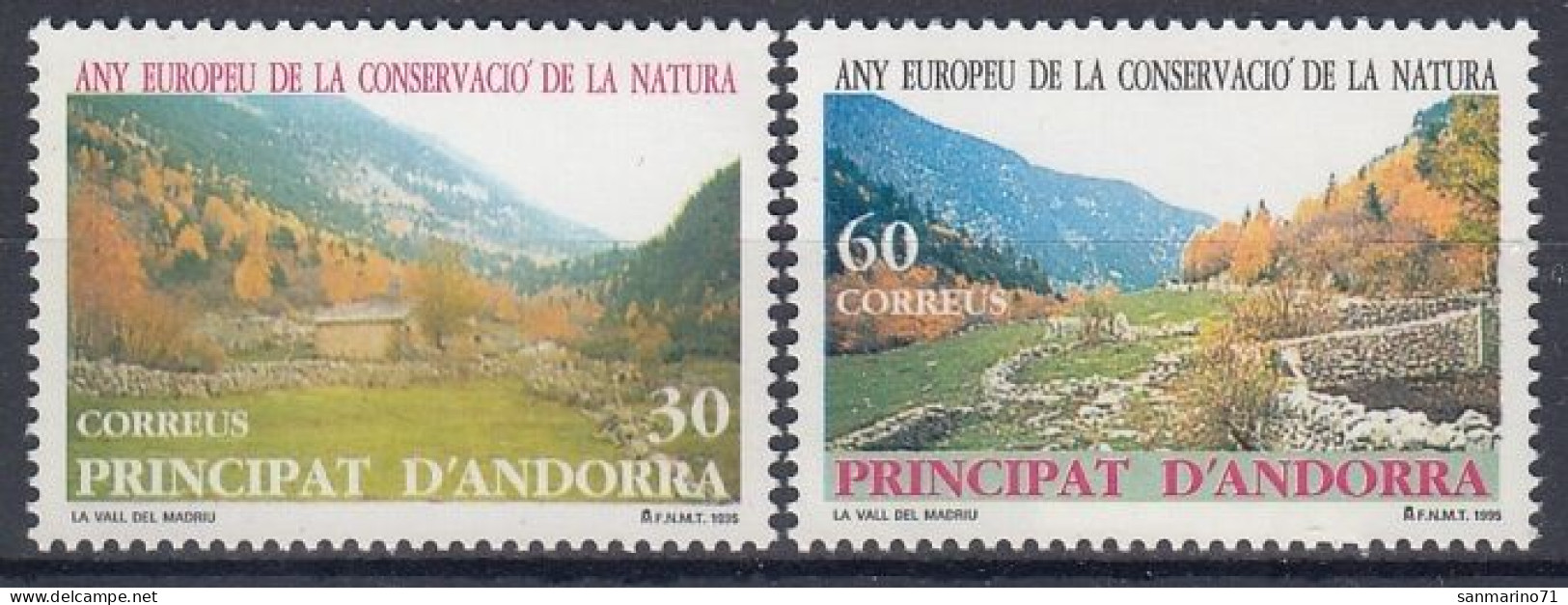 SPANISH ANDORRA 241-242,unused - Umweltschutz Und Klima