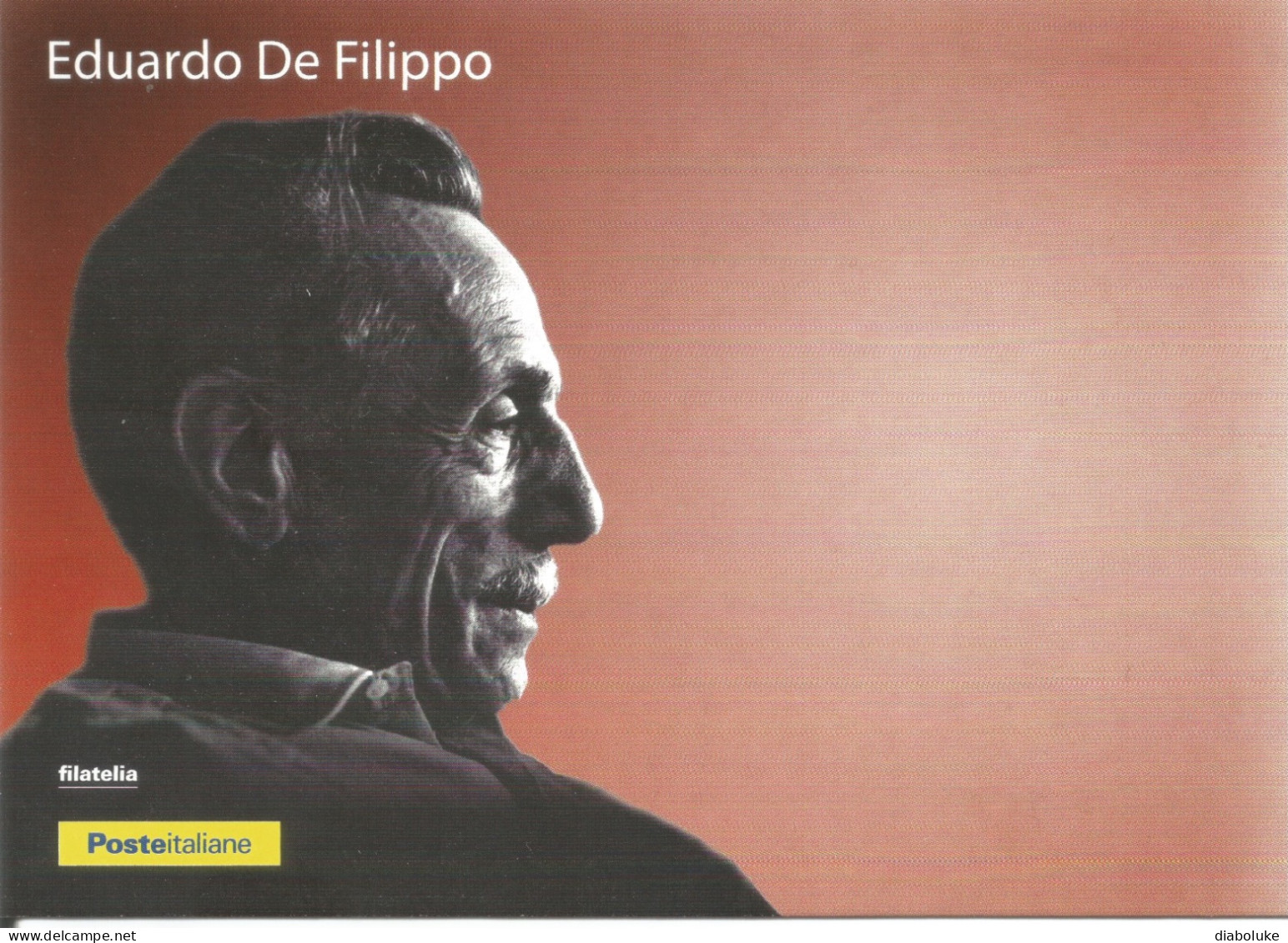 (VARIOUS) EDUARDO DE FILIPPO, ECCELLENZE ITALIANE DELLO SPETTACOLO - Cartolina Filatelica Nuova - Entertainers