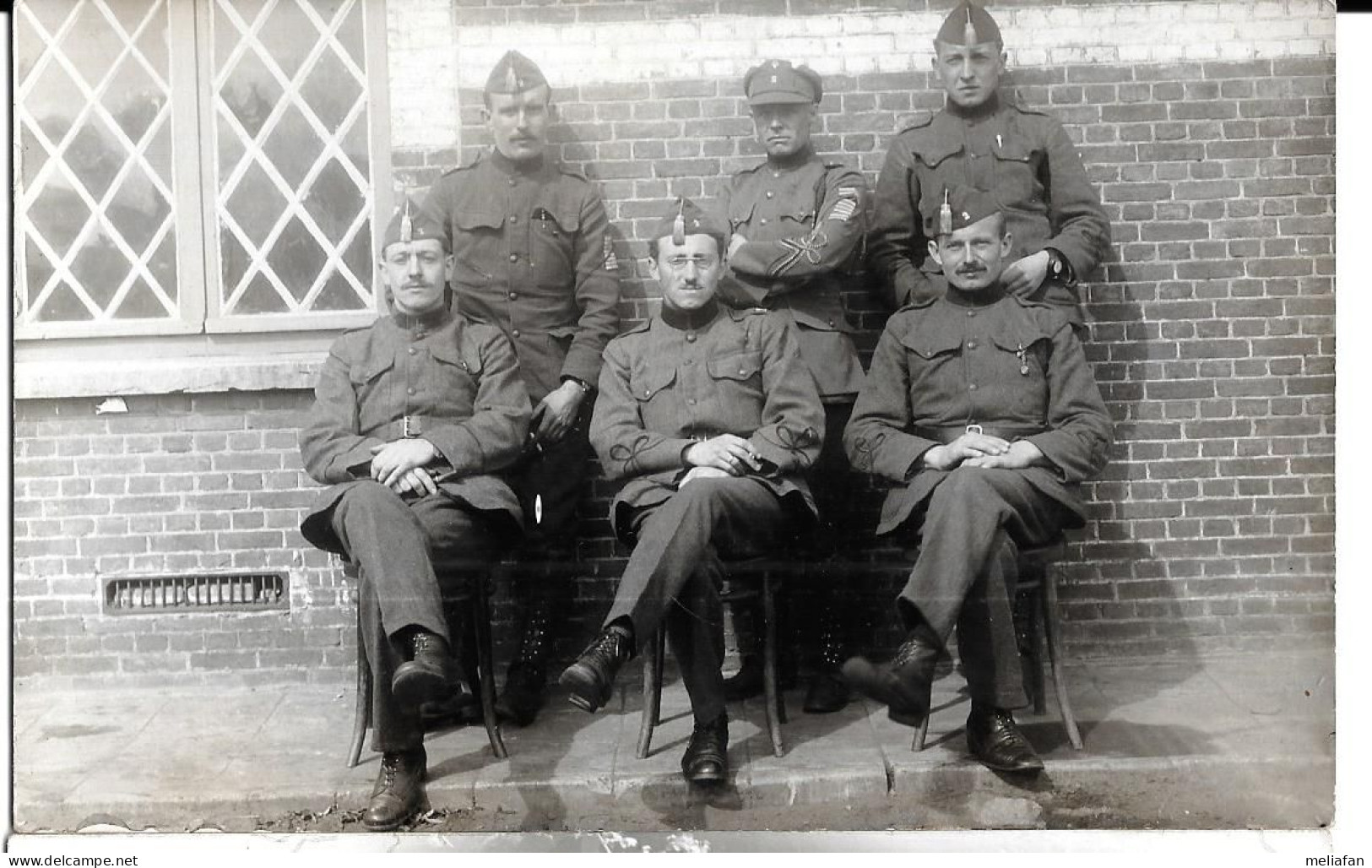 BH37 - PHOTO CARTE - SOLDATS BELGES VERS 1925 - VRAISEMBLABLEMENT CAMP DE BEVERLOO - Regimente