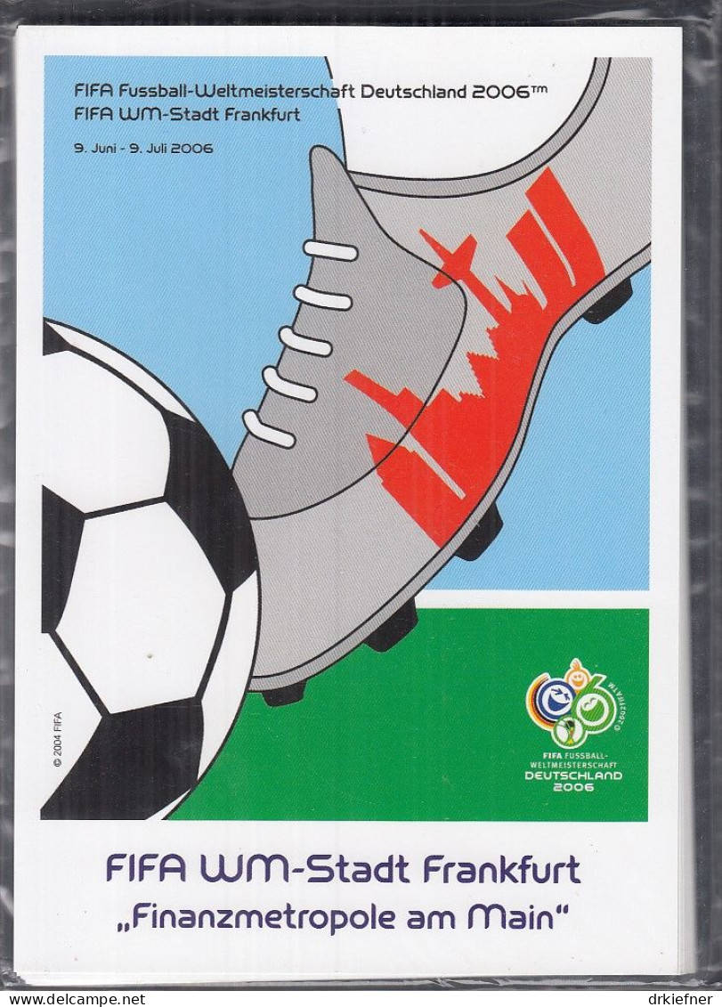 BRD PSo 92 01-12, 12 Karten, Ungebraucht, Fußball WM, 2006, In Original Folienverpackung - Postcards - Mint