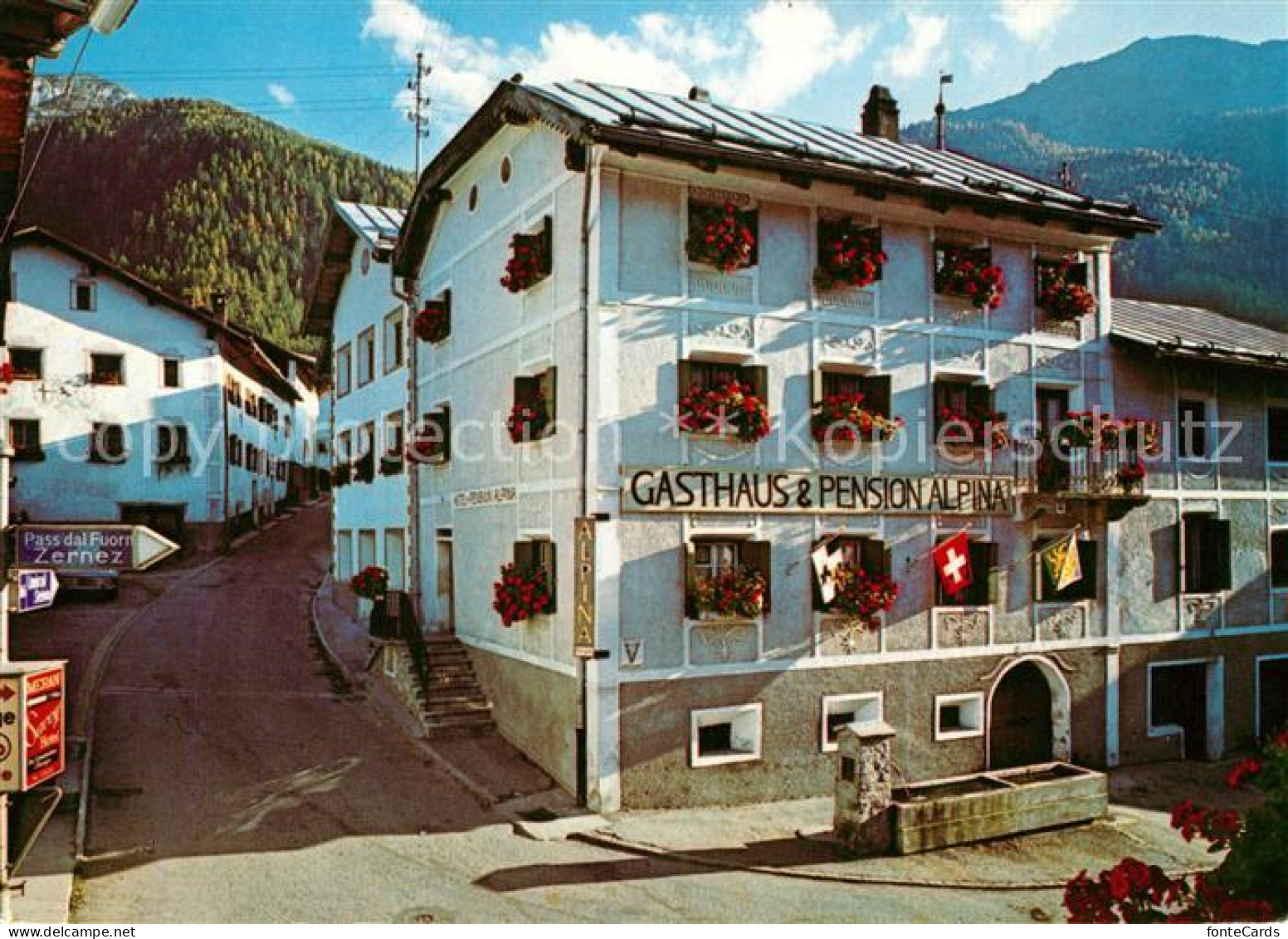 13316983 Zernez GR Gasthaus Pension Alpina Sta Maria Zernez GR - Autres & Non Classés