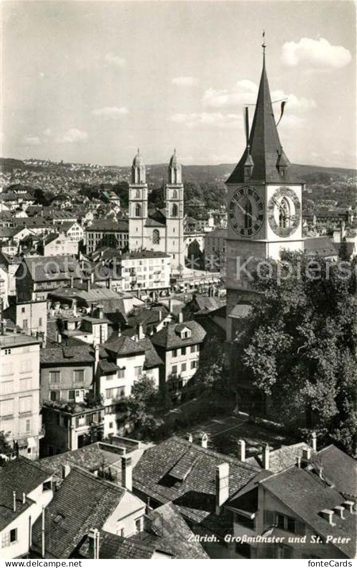 13316603 Zuerich ZH Grossmuenster Sankt Peter Zuerich ZH - Autres & Non Classés