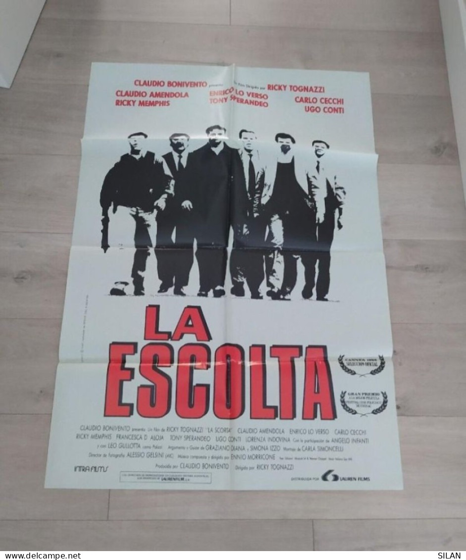 Cartel Original De Cine Del Estreno La Escolta Affiche Originale Du Film Pour La Première - Sonstige Formate