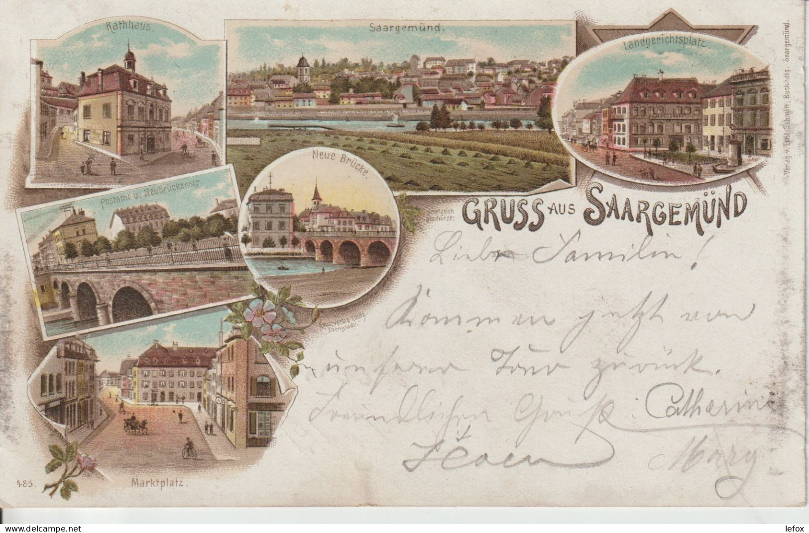 GRUSS AUS SAARGEMUND 1903 - Sarreguemines