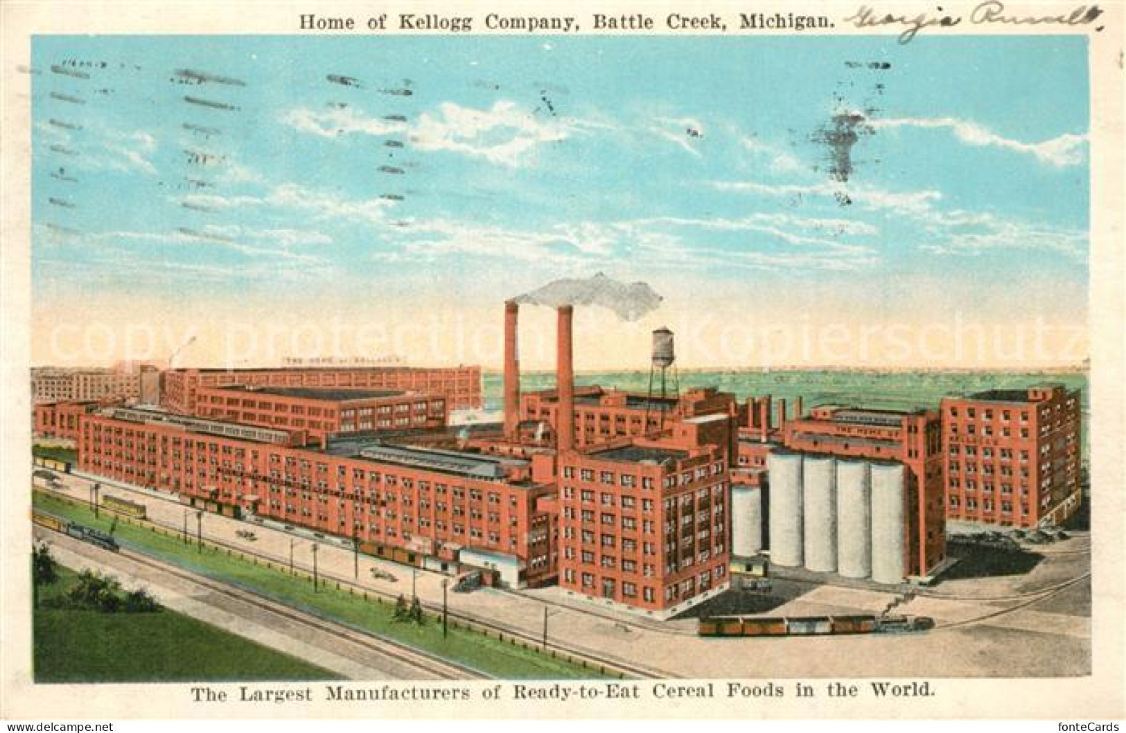 13316286 Battle_Creek_Michigan Home Of Kellog Company Manufacturers Of Ready To  - Andere & Zonder Classificatie