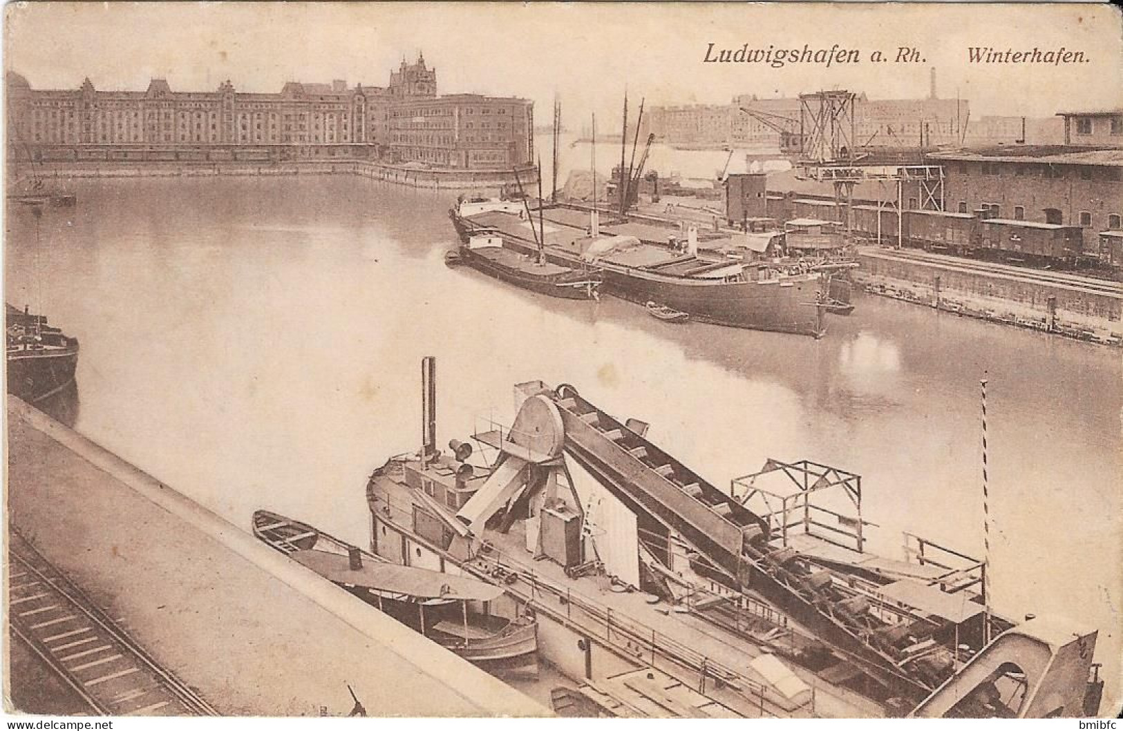 Ludwigshafen A Rh. Winterhafen - Péniches