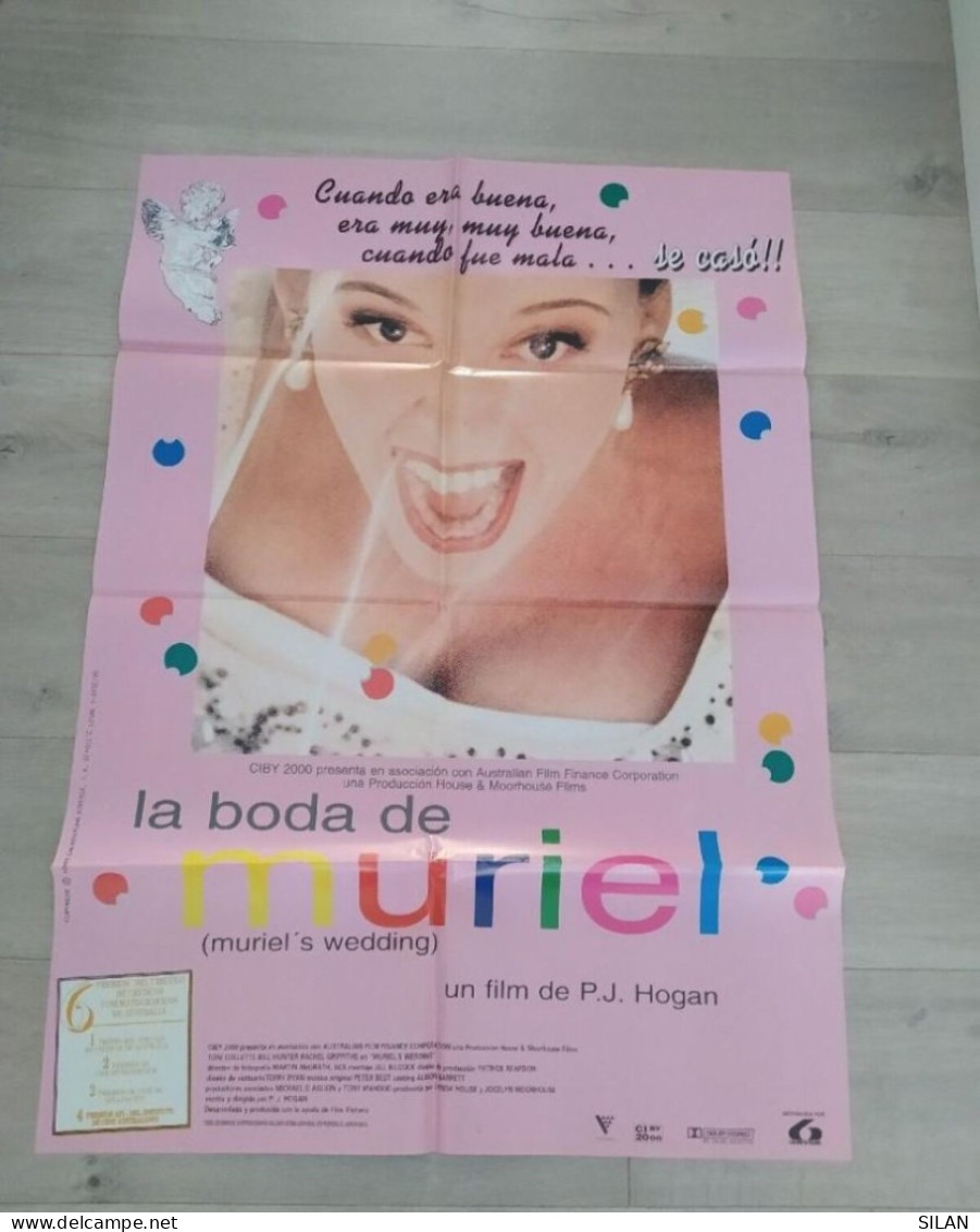 Cartel Original De Cine Del Estreno La Boda De Muriel Affiche Originale Du Film Pour La Première - Autres Formats