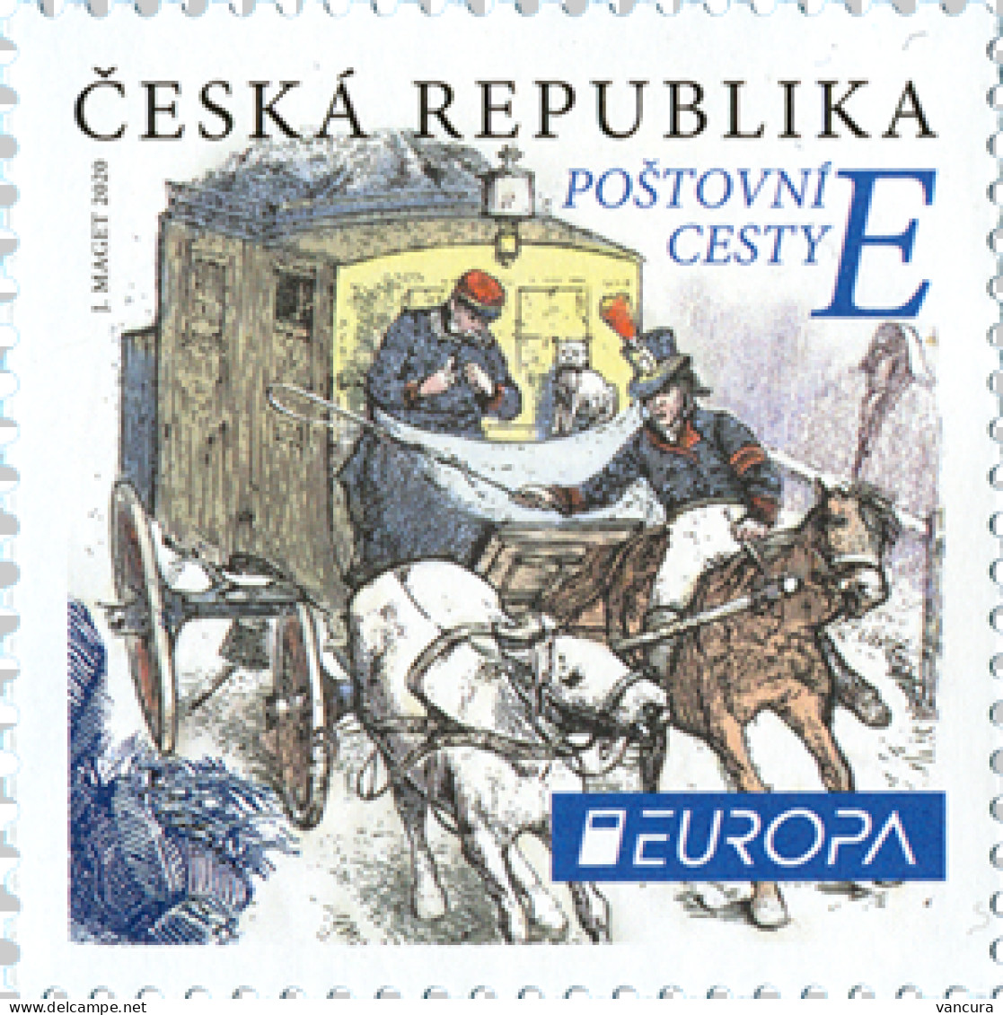 ** 1070 Czech Republic EUROPA Mail Roads 2020 - Unused Stamps