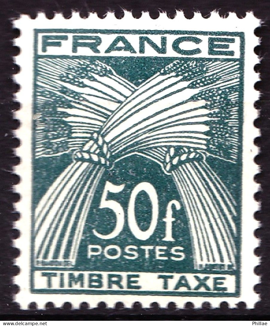 Taxe  88 - 50F Vert Foncé - Neuf N** - TB - 1859-1959 Mint/hinged