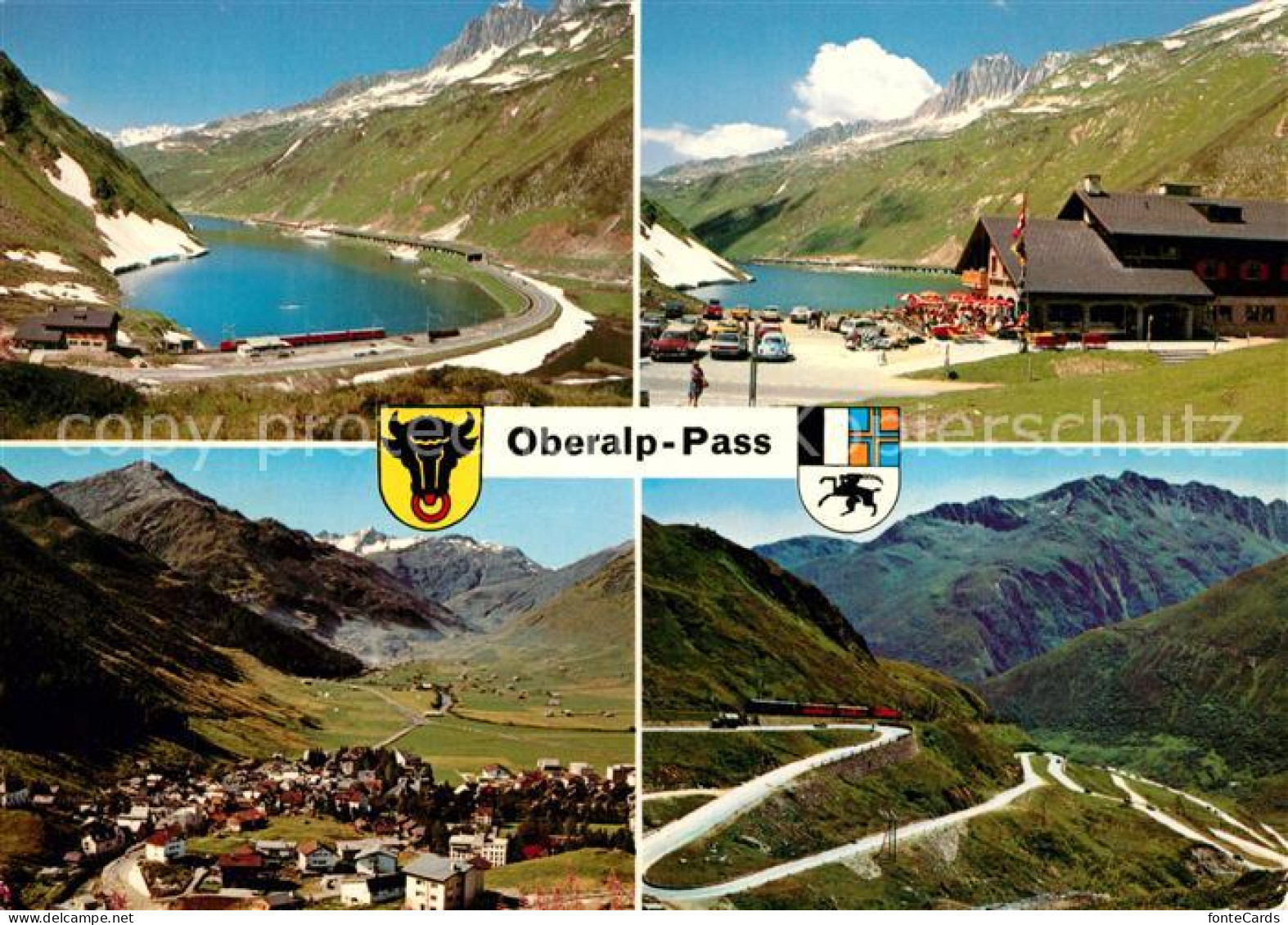 13315943 Andermatt Oberalp Passhoehe Hotel Piz Calmot Bergsee Serpentine Buendne - Autres & Non Classés