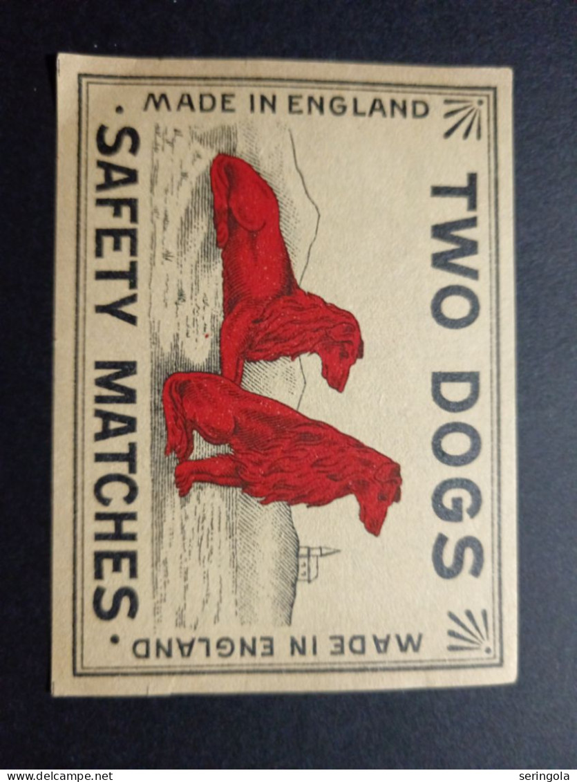 Two Dogs. England - Boites D'allumettes - Etiquettes