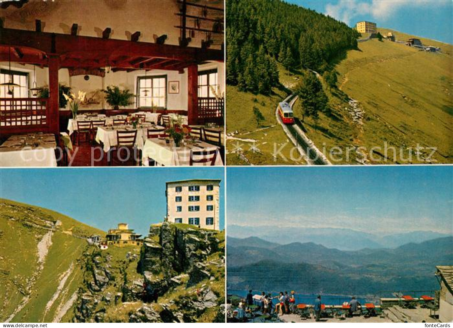 13315470 Monte Generoso Berghotel Restaurant Aussichtspunkt Fernsicht Luganersee - Autres & Non Classés