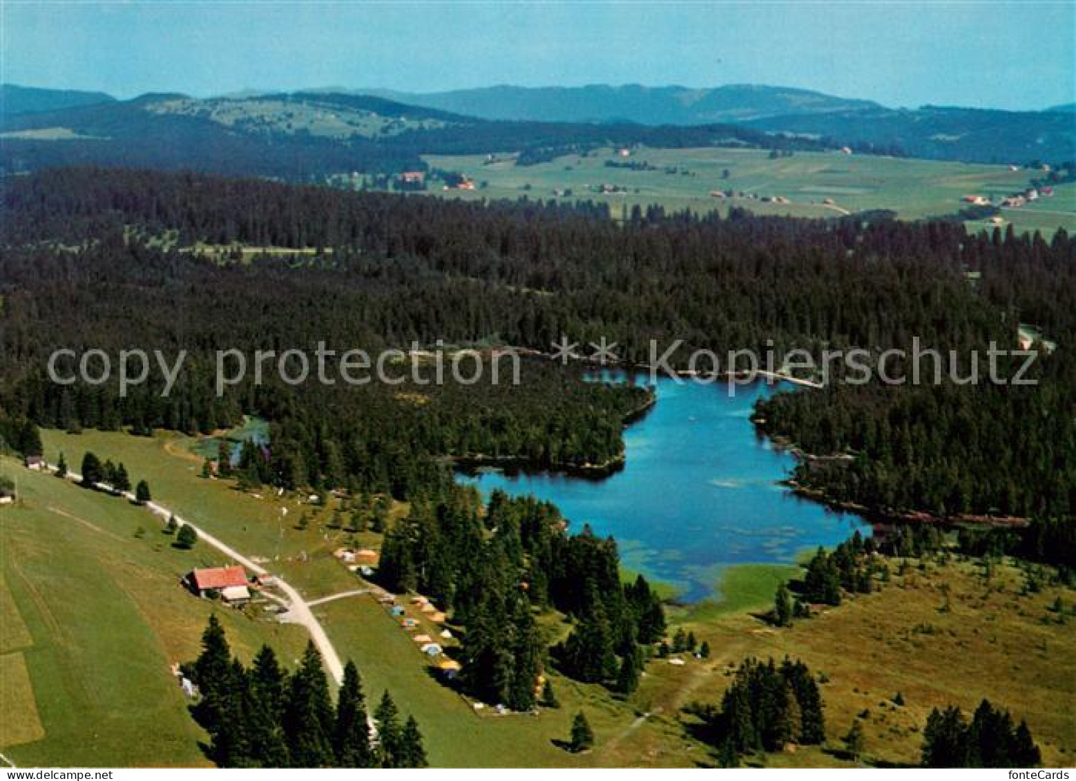 13315448 Etang De La Gruere Vue Aérienne Collection Lumières Et Couleurs Sur Le  - Autres & Non Classés