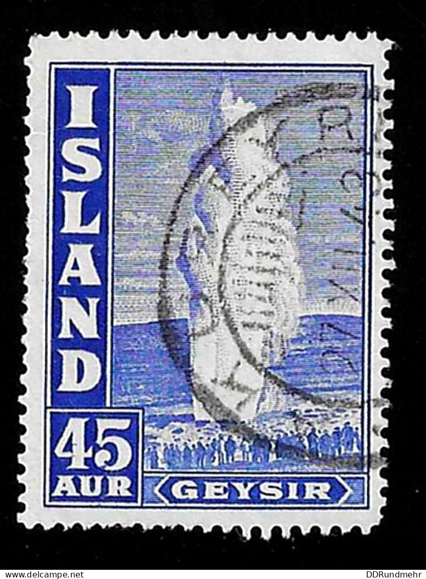 1940 Geyser Michel IS 217A Stamp Number IS 207 Yvert Et Tellier IS 195 Stanley Gibbons IS 228 Used - Gebruikt